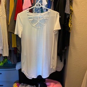 White tunic tee